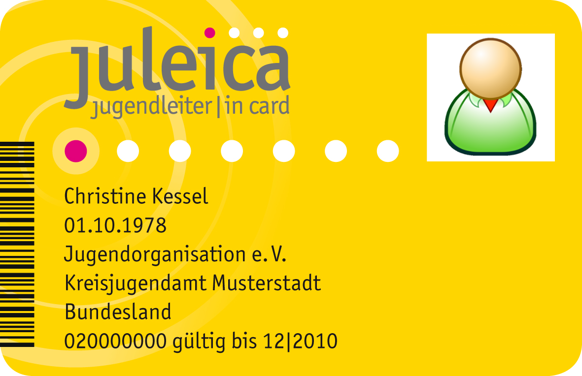 Juleica Jugendgruppenleiterkarte Jugendgruppenleiterkarte